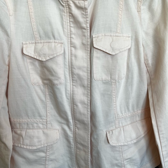 🆕 🌸 NWOT Talbots Blush Pink Utility Safari Jacket – Women’s Size 4 - Picture 6 of 14
